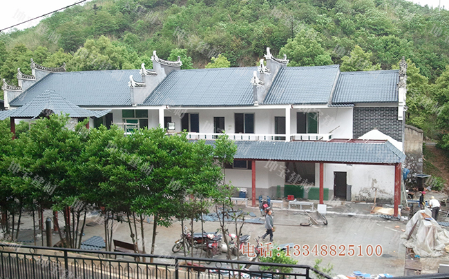 景區仿古合成樹脂瓦圖片